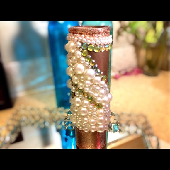 Custom Made Rhinestone Candle - Picture 2 of 5